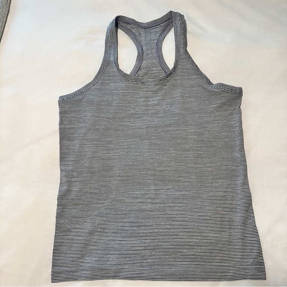 Striped Lululemon Racerback Tank Top - Picture 1 of 5